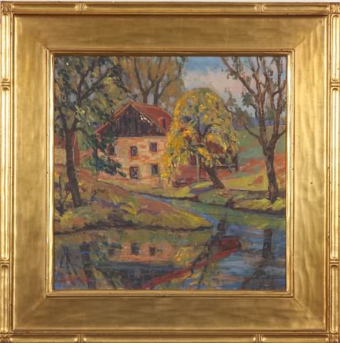 Appraisal: Thompson- Neely Mills Bucks County Pennsylvania oil on canvas x