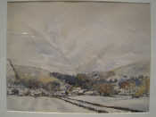 Appraisal: E H Molyneaux British ' Snow Covered Village Below the