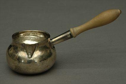 Appraisal: George I Britannia Standard Silver Brandy Saucepan London - maker's