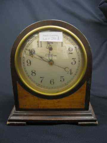 Appraisal: Warren Telechron Mahogany Mantle Clock early electric model - ''