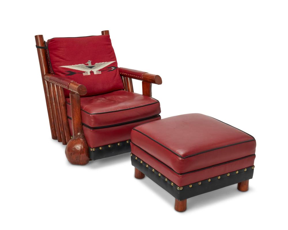 Appraisal: A New West Furniture Molesworth-style club chair st century A