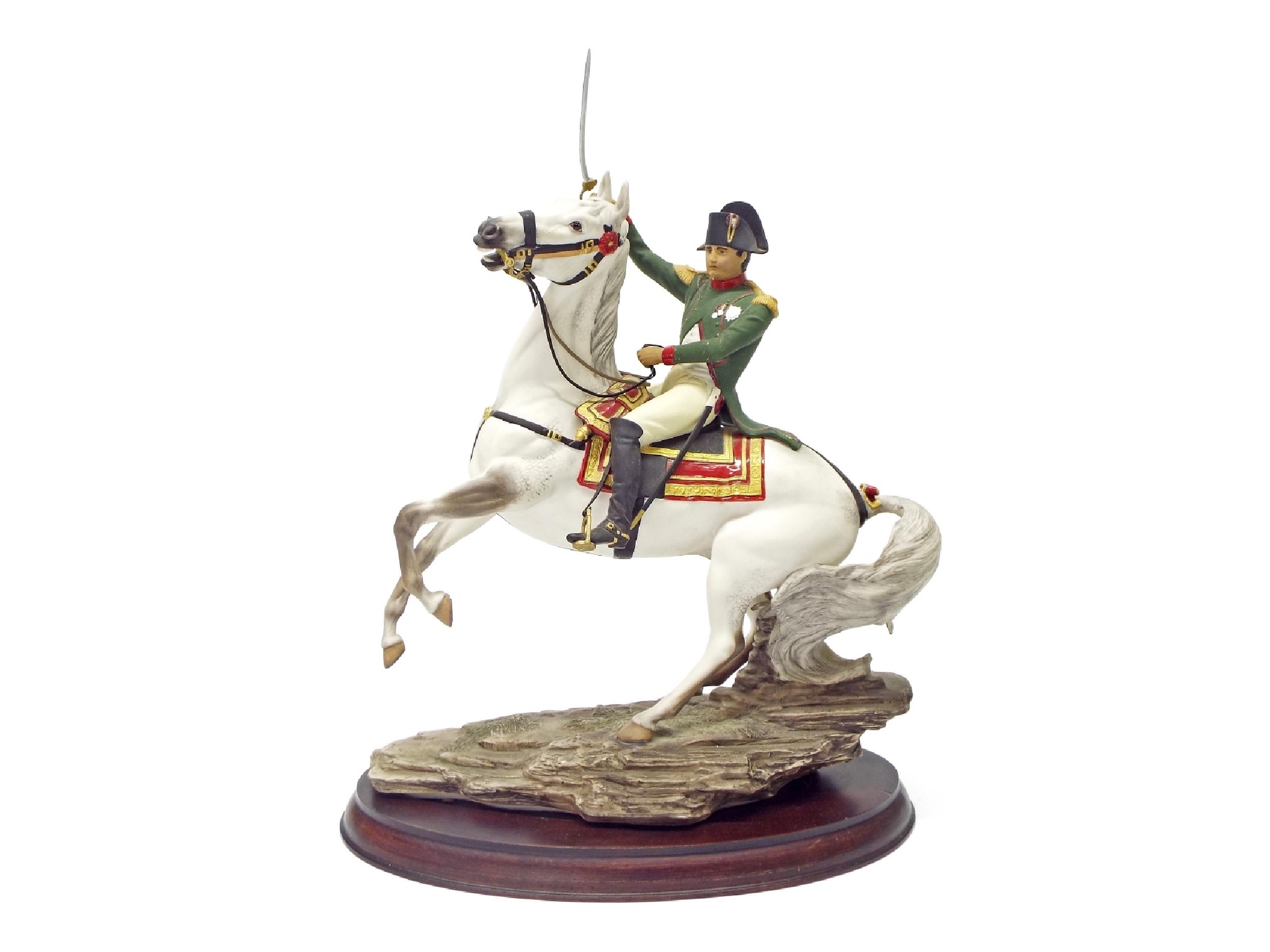 Appraisal: Franklin Mint fine porcelain 'Napoleon at Waterloo' by Ronald Van