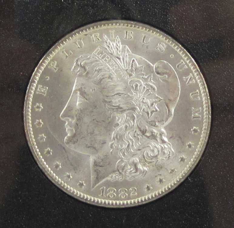 Appraisal: U S CARSON CITY SILVER MORGAN DOLLAR -CC cased