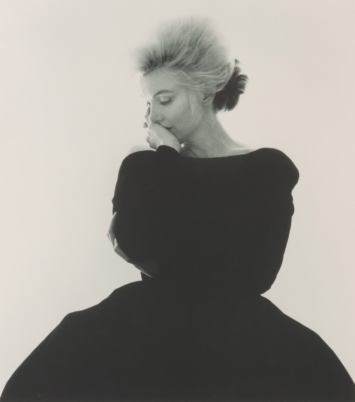 Appraisal: BERT STERN MARILYN MONROE IN BLACK DIOR DRESS Bert Stern