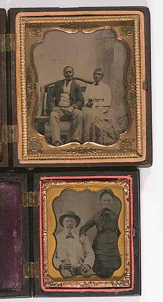 Appraisal: African Americans Sixth Plate Ninth Plate Tintypes of African American