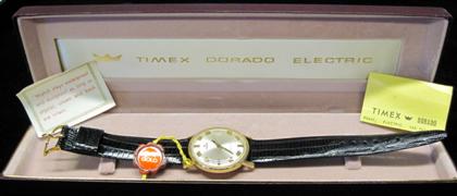 Appraisal: Gentleman's karat yellow gold wristwatch Timex Circular cased silver tone