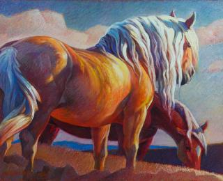 Appraisal: Old is Gold by Nancy Glazier Nancy Glazier - pastel