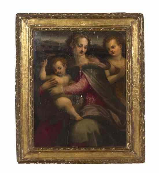 Appraisal: Circle of Francesco del Brina Italian - Portrait of Madonna