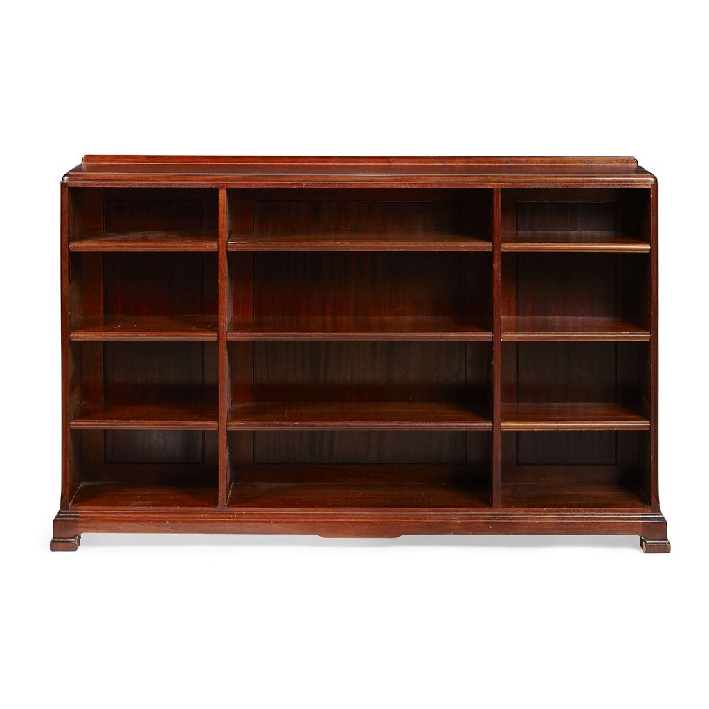 Appraisal: WHYTOCK REID MAHOGANY LOW BOOKCASE TH CENTURY with three sections