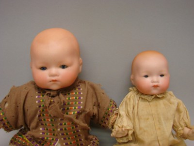 Appraisal: Pair of solid dome AM Dream baby dolls Germany K