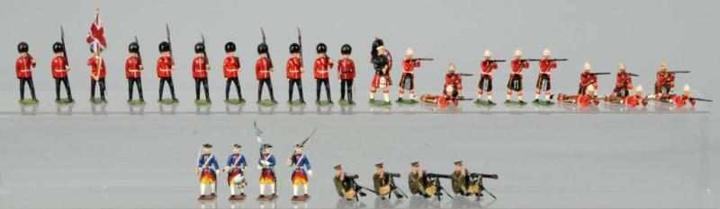 Appraisal: Lot of Britains Mignot Toy Soldiers Description pieces total Includes