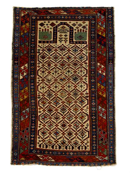 Appraisal: Shirvan prayer rug east caucasus circa late th century ft