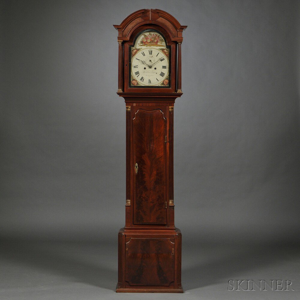 Appraisal: Reuben Tower Mahogany Tall Clock Kingston Massachusetts c - the