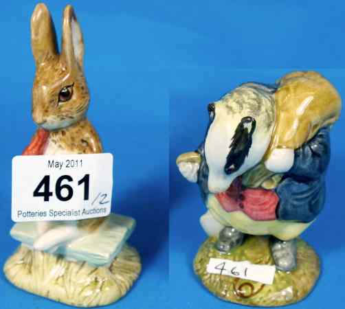 Appraisal: Beswick Beatrix Potter Figures Tommy Brock and Fierce Bad Rabbit