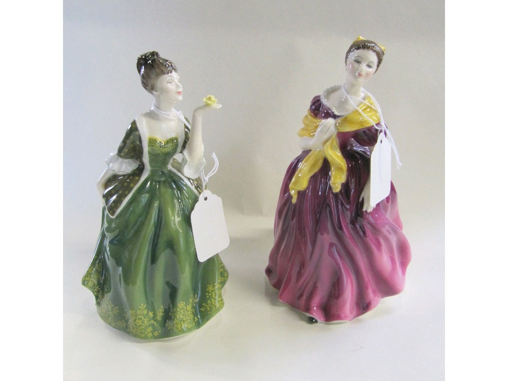 Appraisal: Two Royal Doulton figures 'Adrienne' HN and 'Fleur' HN