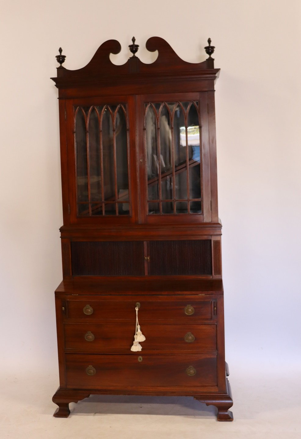 Appraisal: CENTENNIAL MAHOGANY GEORGIAN STYLE SECRETARY Bookcase A beautiful hand made