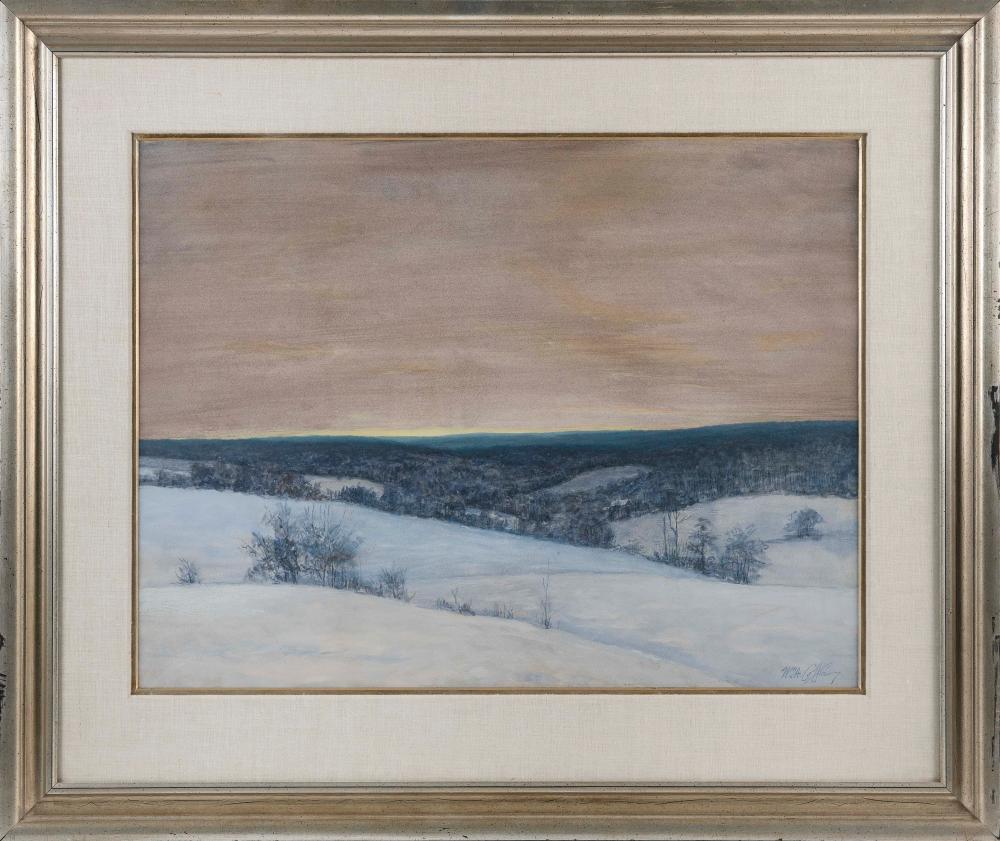 Appraisal: WILLIAM ANDERSON COFFIN PENNSYLVANIA NEW YORK - DUSK WINTER LANDSCAPE