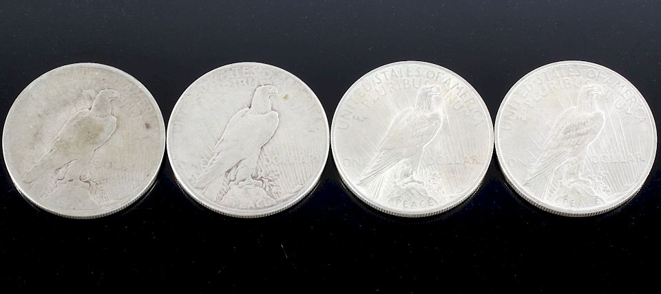 Appraisal: Silver Peace Dollar Collection x Offered for bidding in this