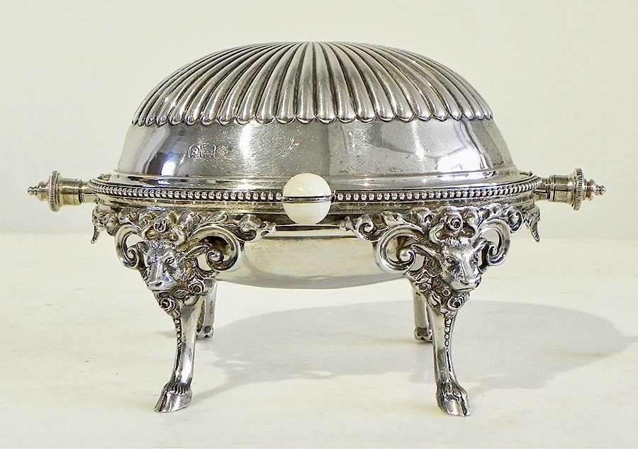 Appraisal: English Silver Butter Dish English Silver Butter Dish having a