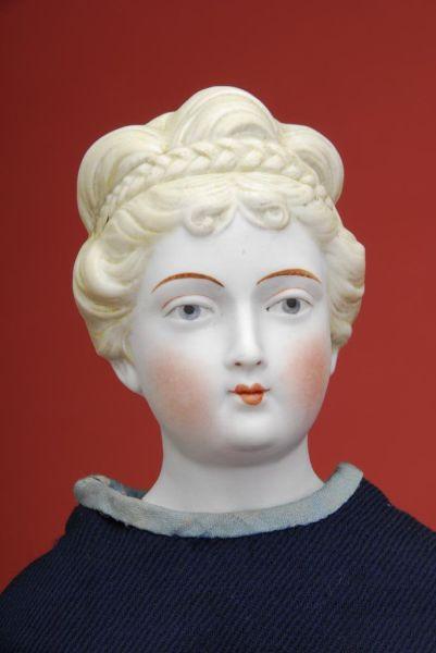 Appraisal: Rare Blonde Parian with Upswept Hair and Braids Germany ca