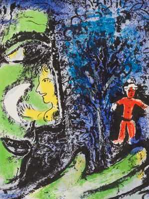 Appraisal: Marc Chagall Russian French - Le Profil et l'Enfant Rouge