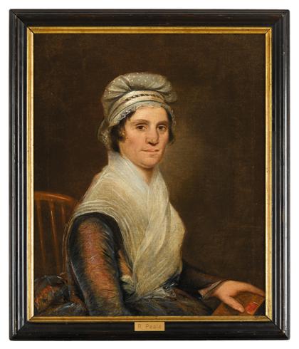 Appraisal: American School th th centuryportrait of a lady in the