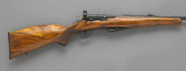 Appraisal: A sporterized Schmidt-Rubin bolt action rifle Serial no approximately caliber