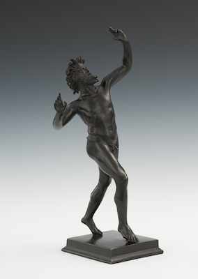 Appraisal: A Grand Tour Bronze Satyr Dancing Satyr Cast bronze with