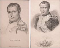 Appraisal: Pair of Napoleonic Prints Pair of printed portraits depicting Napoleon