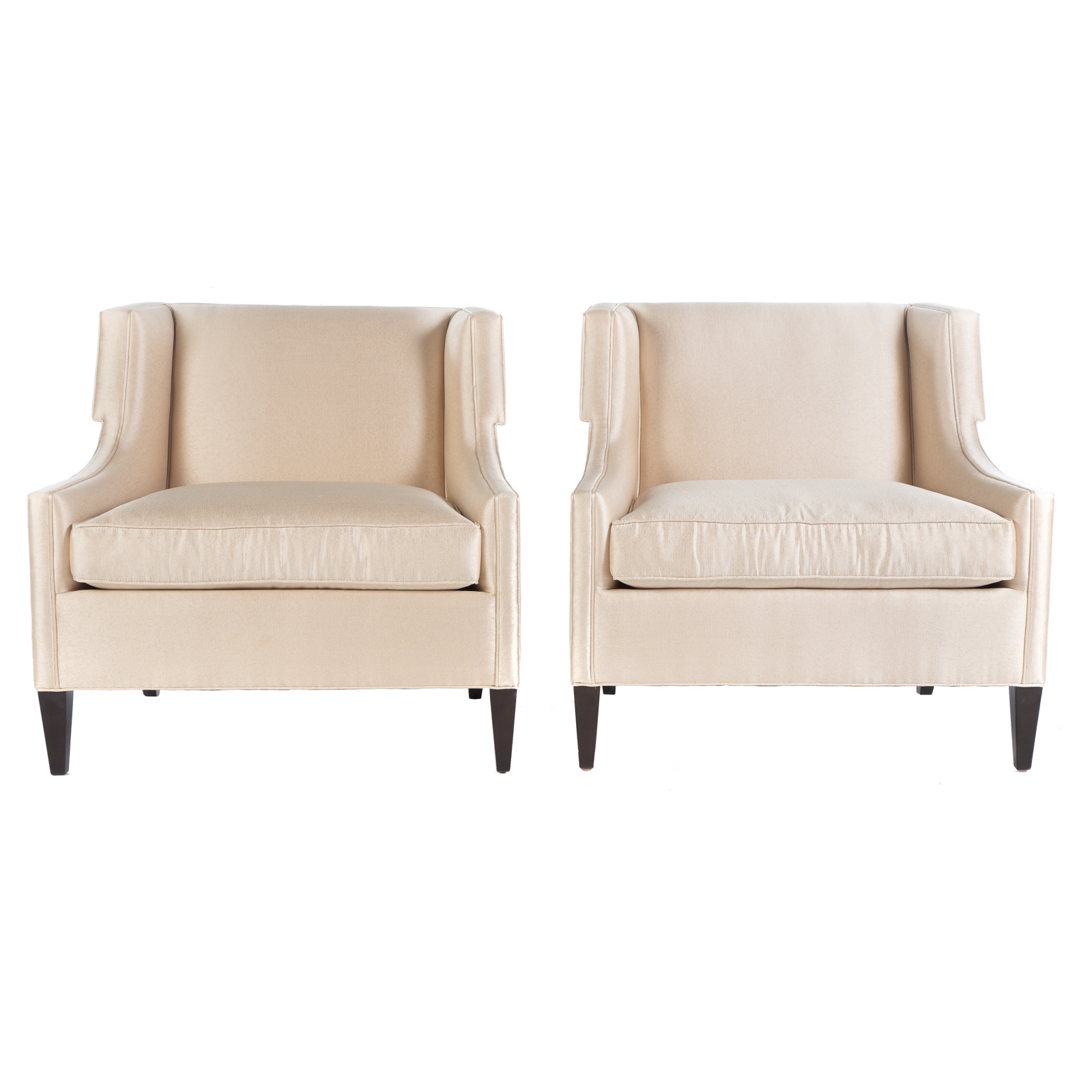 Appraisal: A PAIR OF CONTEMPORARY COUNCILL UPHOLSTERED CHAIRS th century in