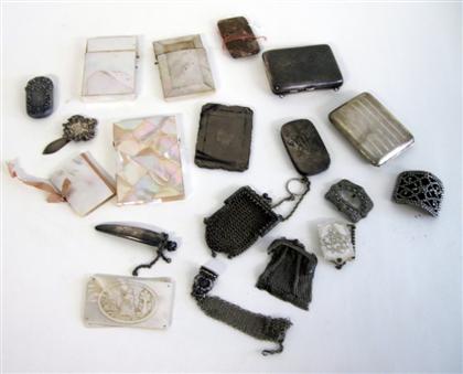 Appraisal: Group of Victorian ladies accessories th century