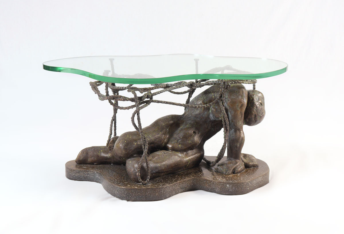 Appraisal: PERSEPHONE ENSLAVED COFFEE TABLE BY PHILIP AND KELVIN LAVERNE Sculptural