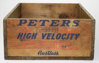 Appraisal: Peters - High Velocity Rustless wooden ammo crate