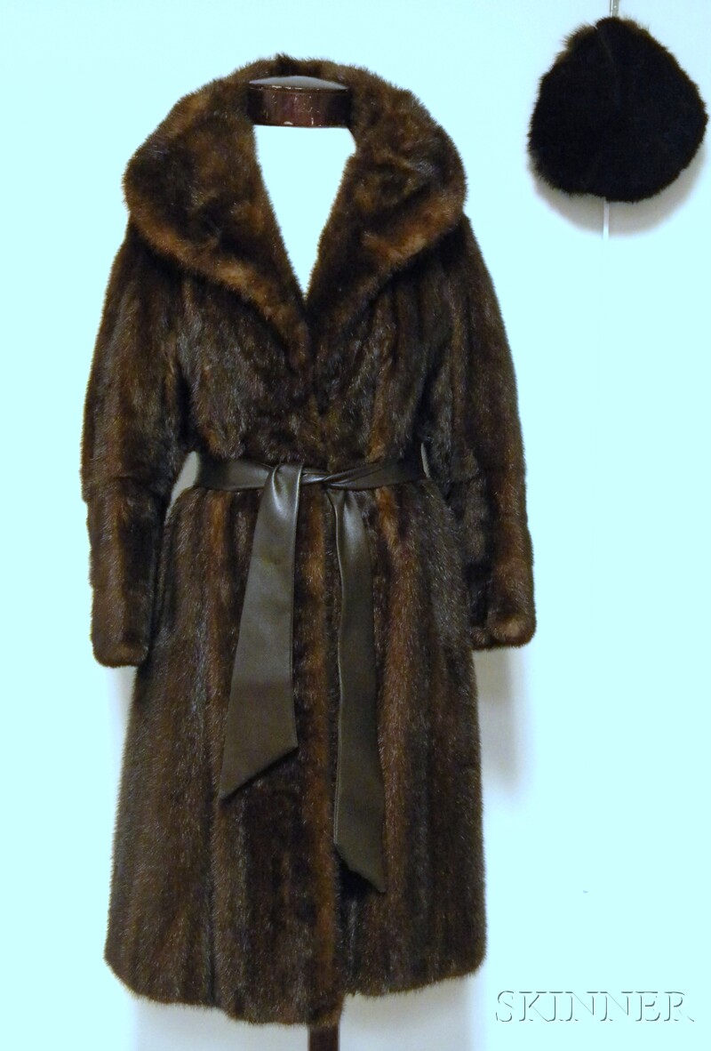 Appraisal: Lady's Bonwit Teller Mid-length Mink Coat with matching mink hat