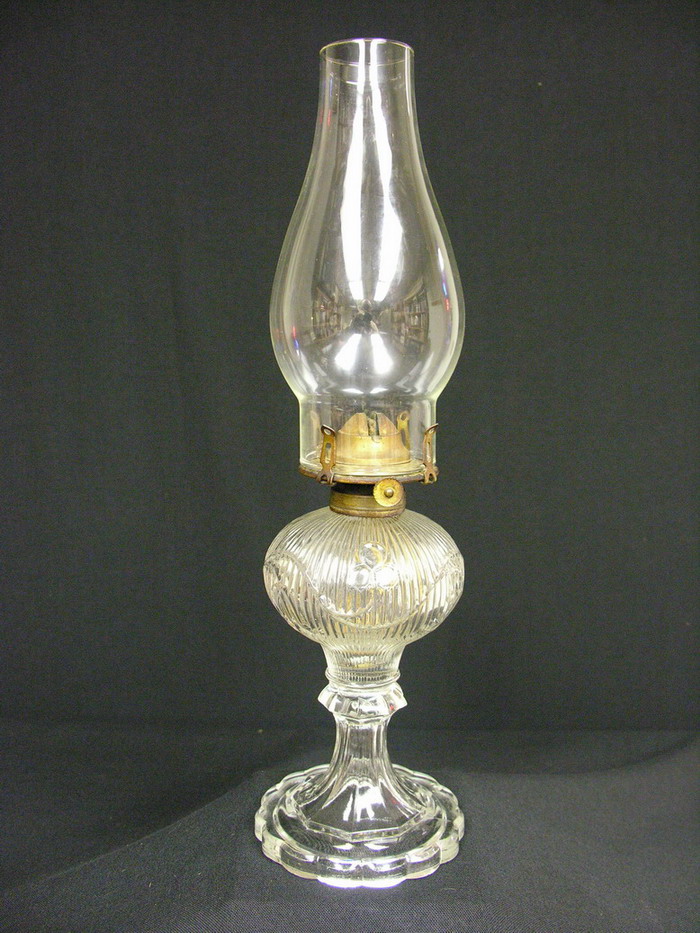 Appraisal: EAPG BELLFLOWER OIL LAMP Boston and Sandwich 's McKee Bros