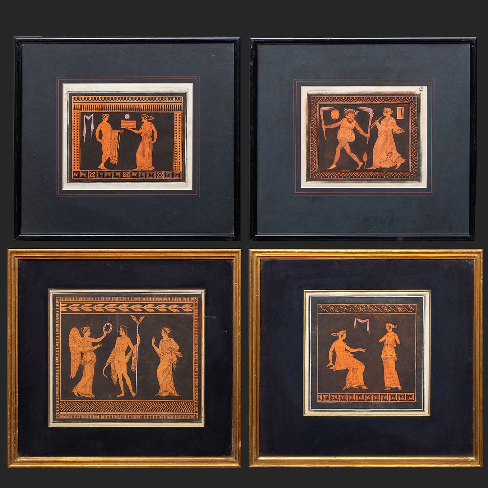 Appraisal: Sir William Hamilton - Neoclassical Scenes Four Plates Four engravings