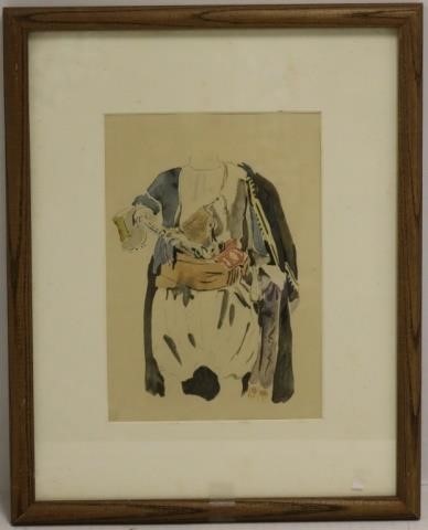 Appraisal: HAND COLORED LITHOGRAPH BY EUGENE DE LA CROIX EDITION SAGOT