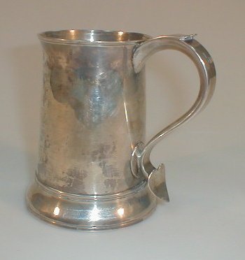 Appraisal: A George III silver tankard probably by Peter Anne Bateman