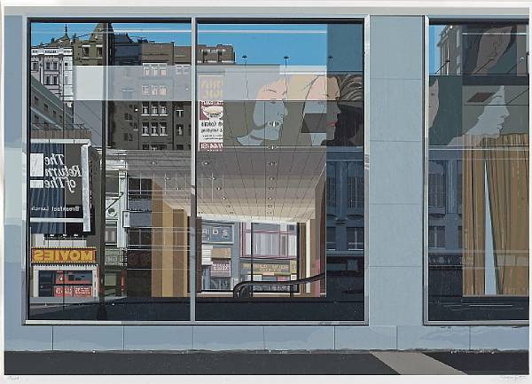 Appraisal: Richard Estes American born Movies from Urban Landscapes III A