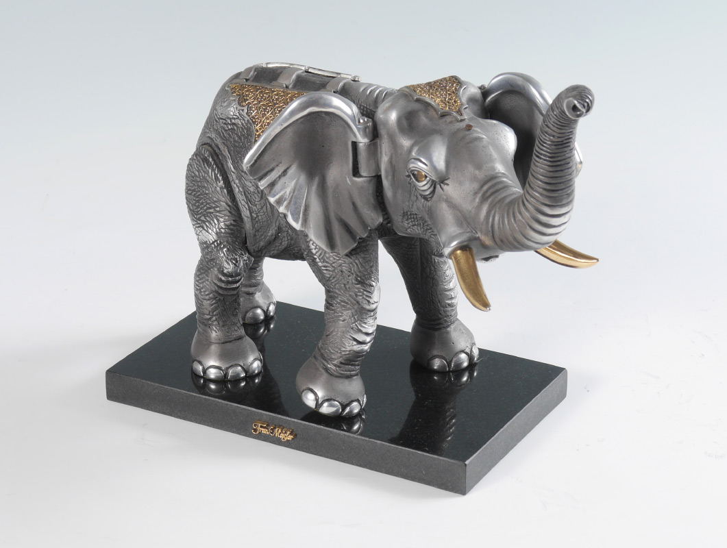 Appraisal: MEISLER Frank Israel - Elephant Cast and Polished Articulated Steel