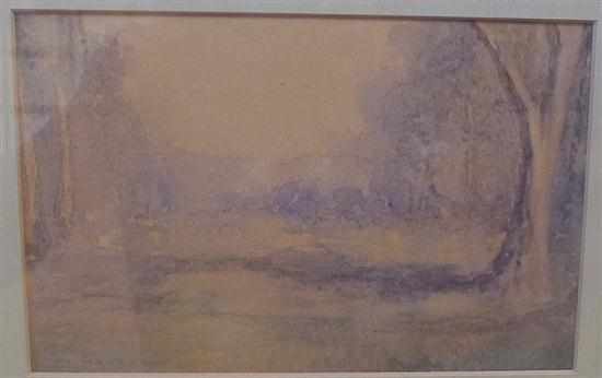 Appraisal: J J HILDER LANDSCAPE WATERCOLOUR