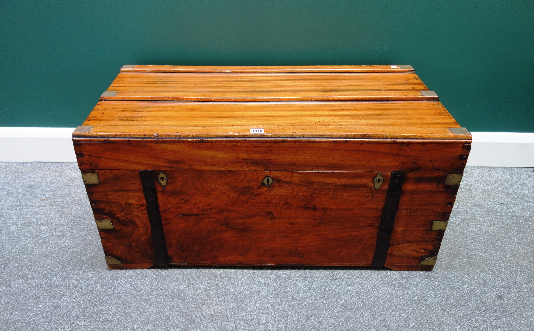 Appraisal: A th century rectangular camphor wood trunk cm wide