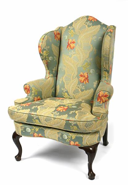 Appraisal: Two George III style armchairs comprising an armchair and wing