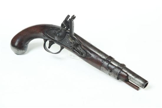 Appraisal: MODEL FLINTLOCK PISTOL Simeon North Middletown Connecticut caliber '' round