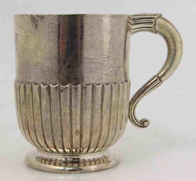 Appraisal: A Victorian silver christening mug Walter John Barnard London of