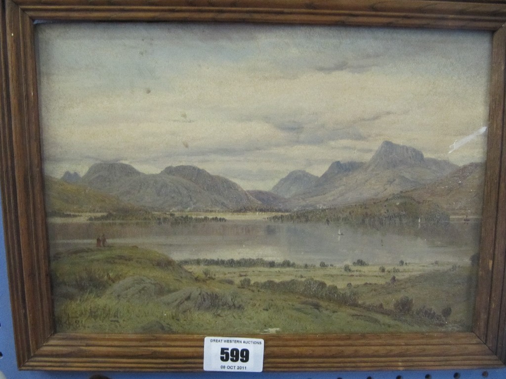 Appraisal: James Greenlees - Loch Lomond oil on board monogrammed and