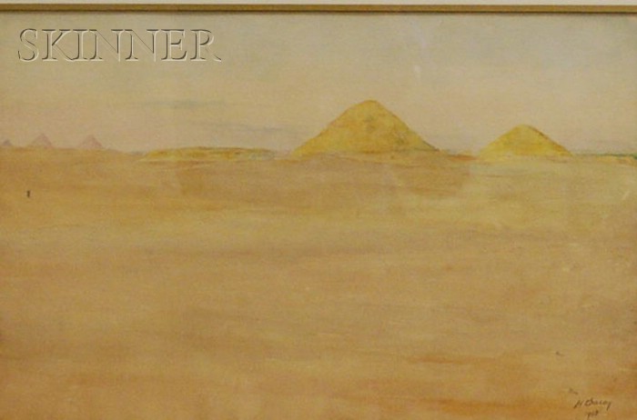 Appraisal: Henry Bacon American - View Towards Giza Signed and dated