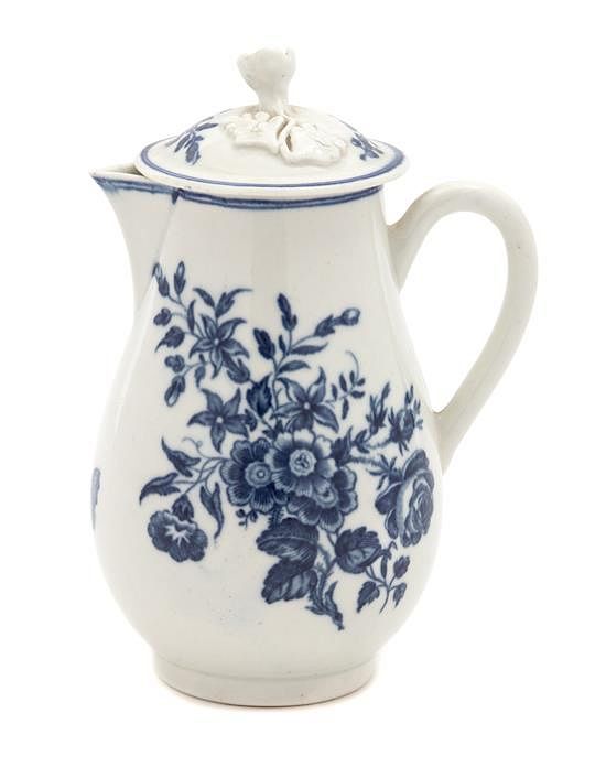 Appraisal: A Worcester Porcelain Lidded Creamer Height inches A Worcester Porcelain