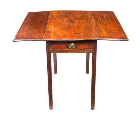 Appraisal: Sale Lot A George III Style Mahogany Pembroke Table th