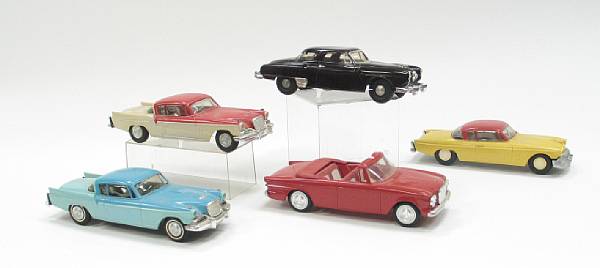 Appraisal: Studebaker promotional cars Lot includes plastic promotional cars from Studebaker